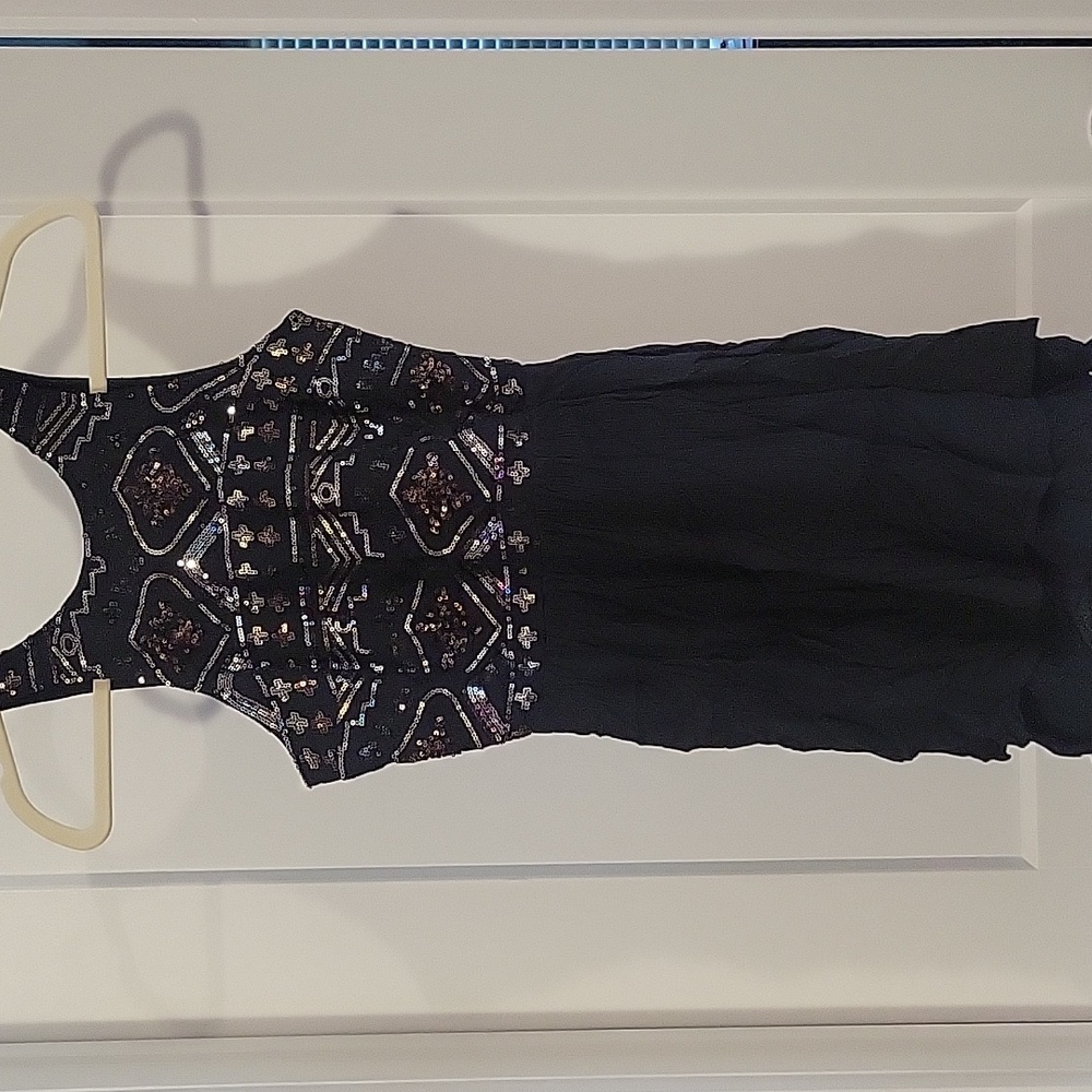 Hollister Black Sequin Dress size xs